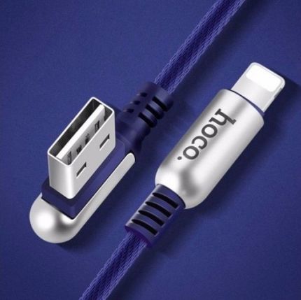 Кабель U17 Capsule Apple 1.2M Cимметричный USB-коннектор Синий